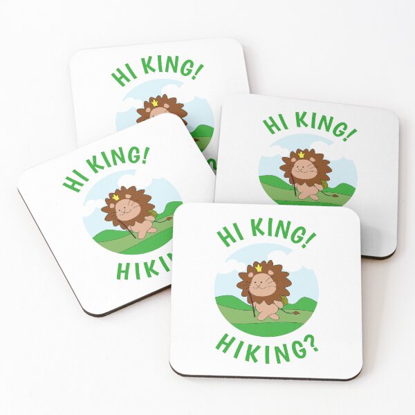 Item preview, Hi King! Hiking? - hiking lion designed and sold by tentihandmade.