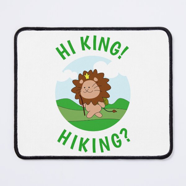 Item preview, Hi King! Hiking? - hiking lion designed and sold by tentihandmade.