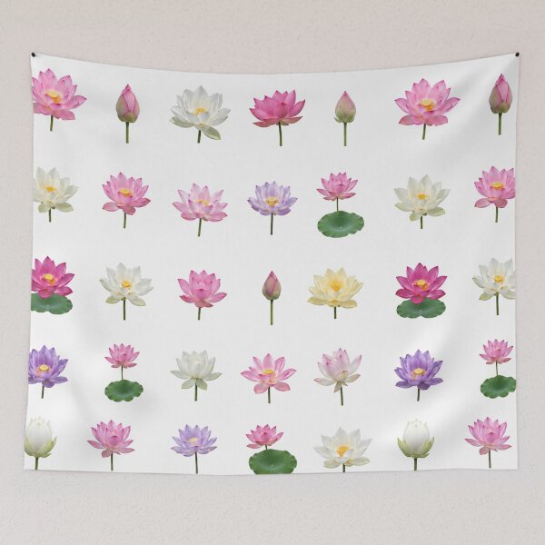 Item preview, Lotus Water Lily Flower Botanical Set Floral Elements Aesthetic Sticker pack Sheet designed and sold by Rehnair.