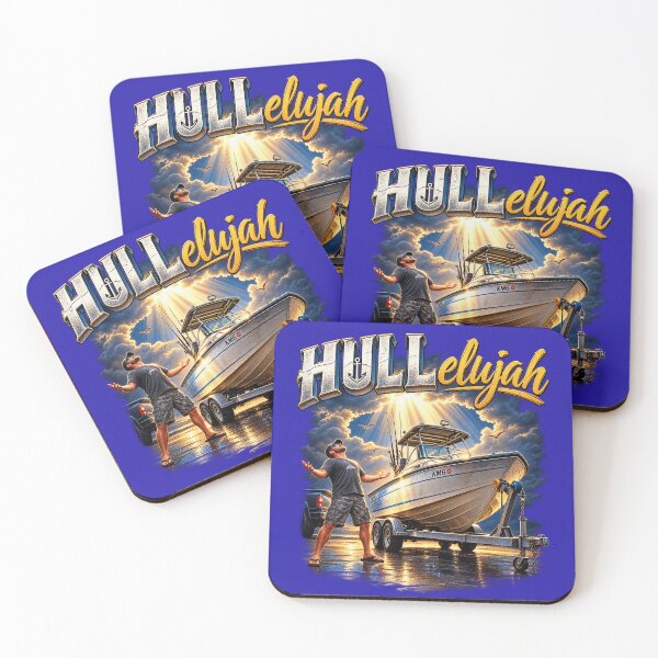 Item preview, HULLelujah – Funny Boat Pun & Boating Humor designed and sold by KissMy6 Industries.