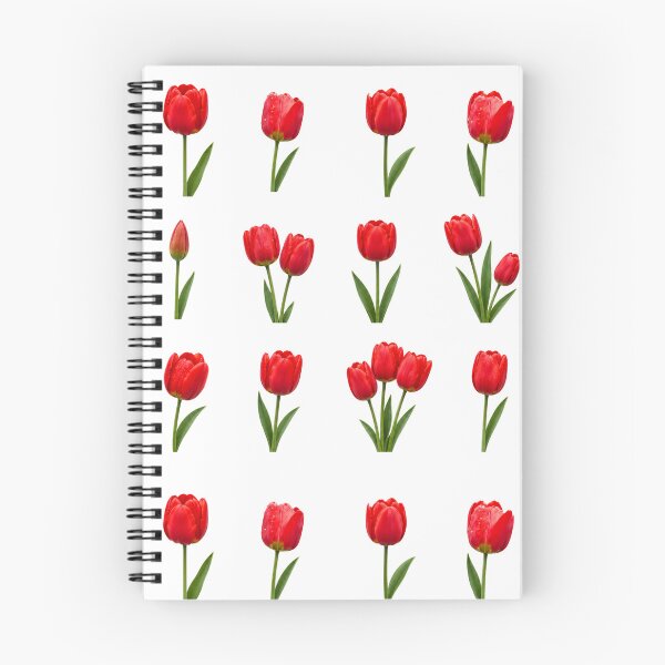 Item preview, Red Tulip Flower Botanical Elements Set Spring Aesthetic Sticker pack Sheet designed and sold by Rehnair.