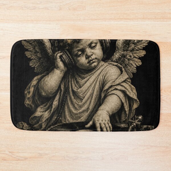 Item preview, Renaissance DJ Cherub Spinning Vinyl – Vintage Classical Art. designed and sold by SaraSumi.