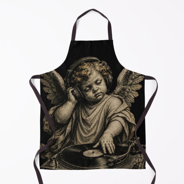 Item preview, Renaissance DJ Cherub Spinning Vinyl – Vintage Classical Art. designed and sold by SaraSumi.