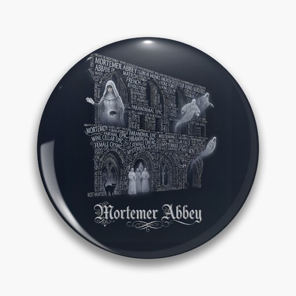 Item preview, Mortemer Abbey Normandy France White Lady Ghost Typography Art designed and sold by naughty-raccoon.