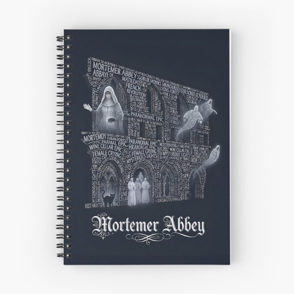 Item preview, Mortemer Abbey Normandy France White Lady Ghost Typography Art designed and sold by naughty-raccoon.