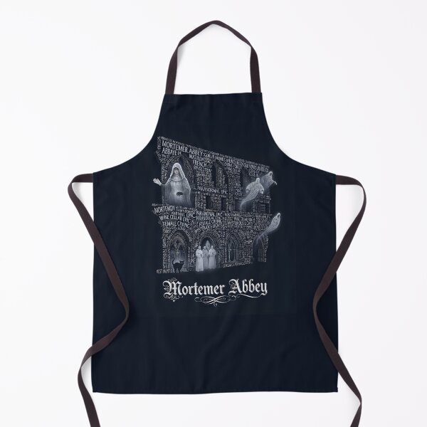 Item preview, Mortemer Abbey Normandy France White Lady Ghost Typography Art designed and sold by naughty-raccoon.