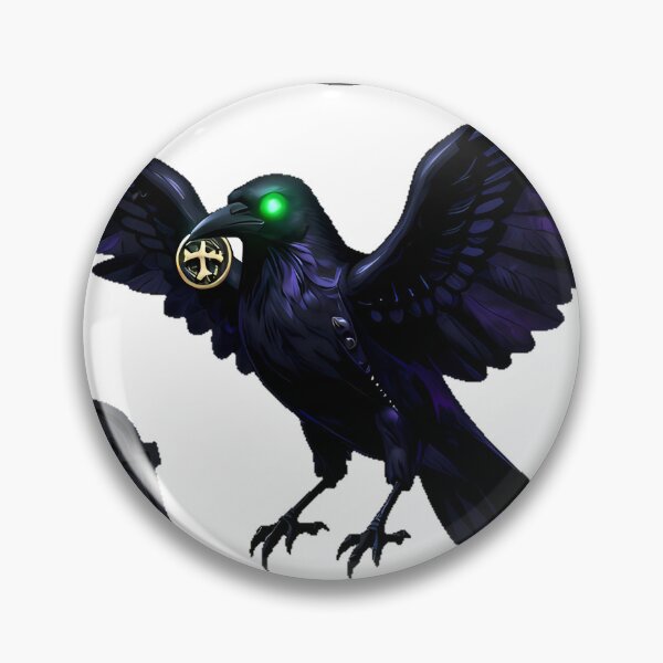 Item preview, Gothic Zombie Cemetery Crow designed and sold by IllumeInk.