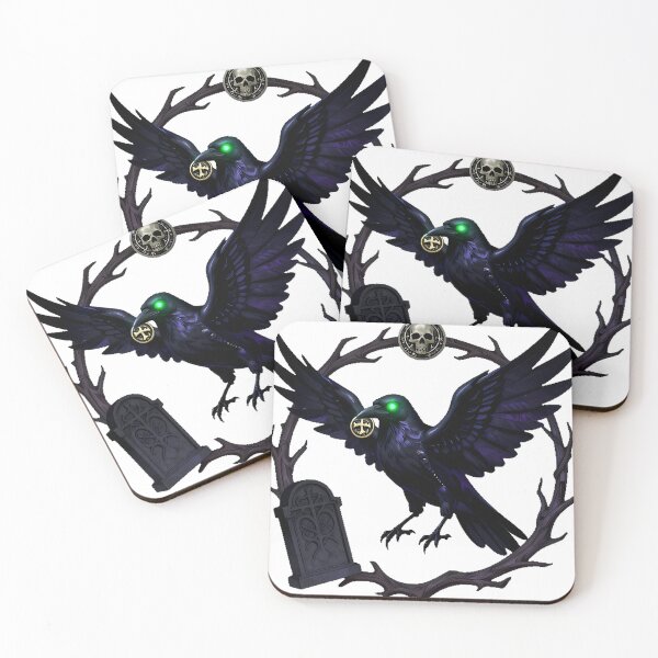 Item preview, Gothic Zombie Cemetery Crow designed and sold by IllumeInk.