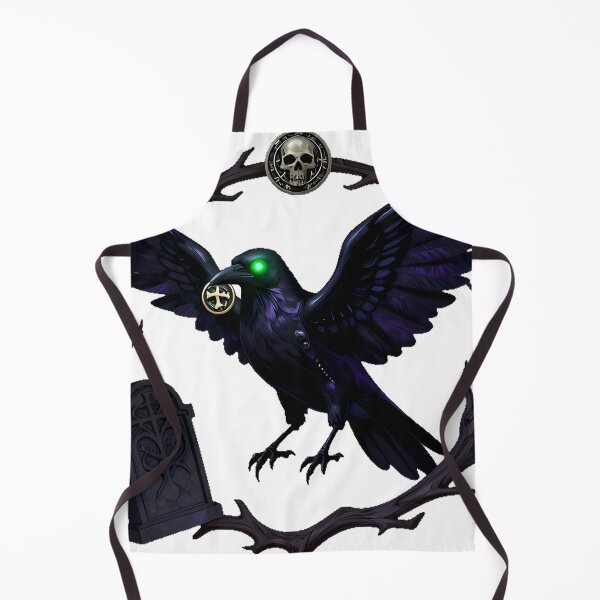 Item preview, Gothic Zombie Cemetery Crow designed and sold by IllumeInk.