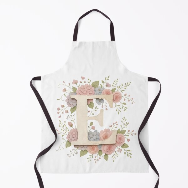 Item preview, Letter E Floral Botanical Initial Monogram designed and sold by ITCHAWAWAA.