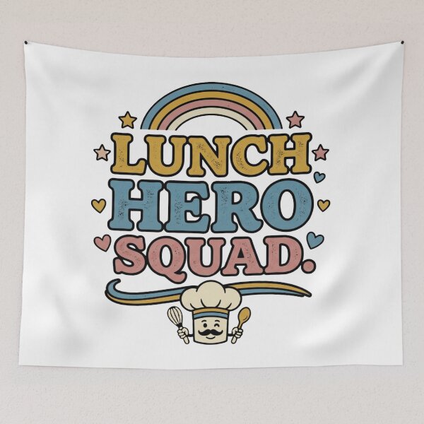 Item preview, funny  school lunch hero squad  crew cafeteria hero squad designed and sold by ArtDesignTp.