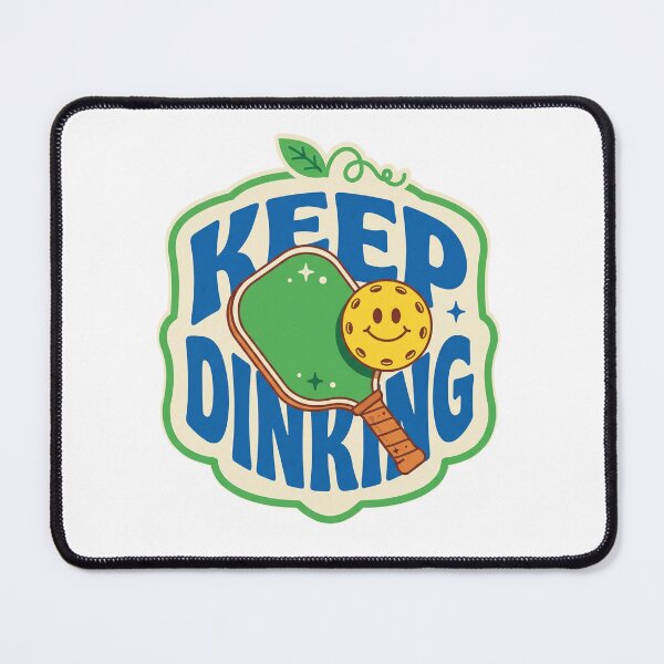 Item preview, Keep Dinking Retro Pickleball Paddle Mascot designed and sold by randaper.
