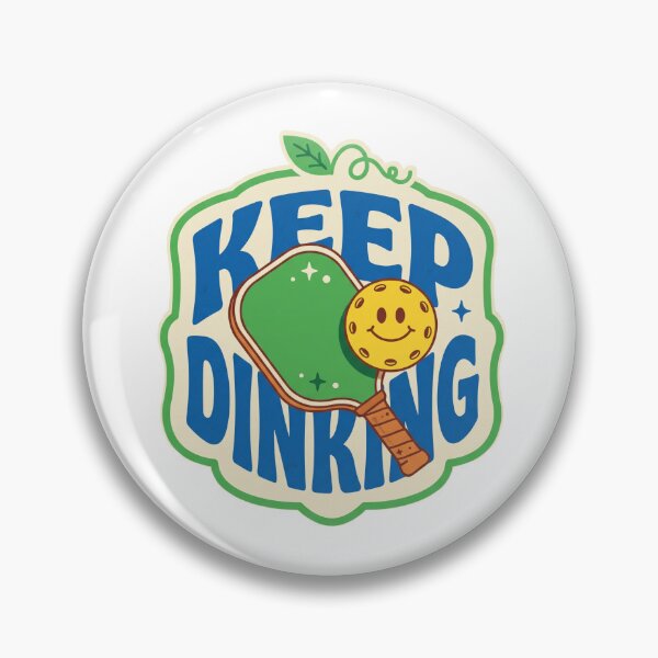 Item preview, Keep Dinking Retro Pickleball Paddle Mascot designed and sold by randaper.