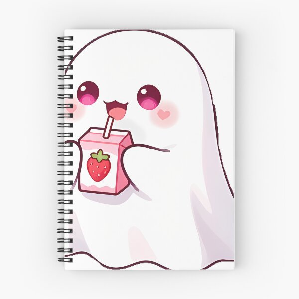 Item preview, Cute Ghost with Strawberry Milk Box Icon designed and sold by pumsquare.