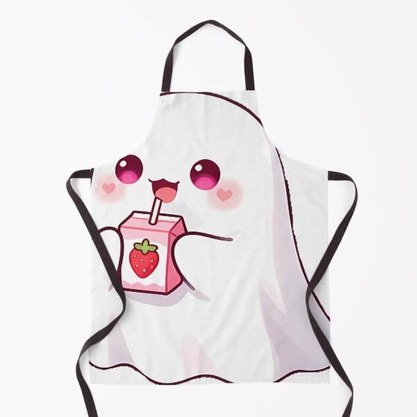 Item preview, Cute Ghost with Strawberry Milk Box Icon designed and sold by pumsquare.