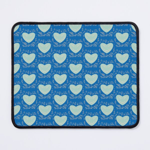 Item preview, Light Blue Hearts Pattern on Royal Blue with Gold Glitter designed and sold by CaramelCo.