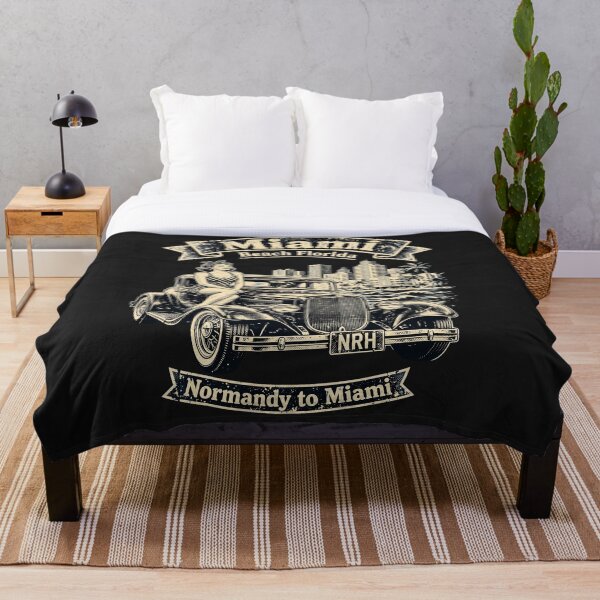 Item preview, Miami Beach Florida Vintage Hot Rod designed and sold by Normandy Road Heritage™ - Vintage Garage Art.