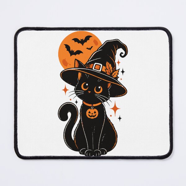Item preview, Retro Black Cat Witch Halloween Moon designed and sold by Sunday.Supply.