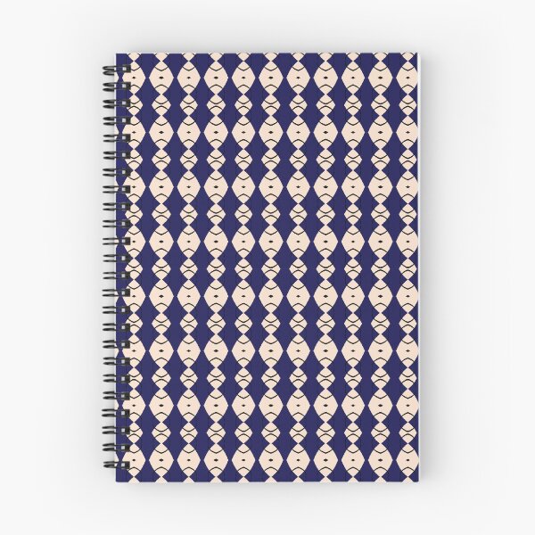 Item preview, Indigo Interlacing – Midnight blue and ivory African geometric pattern designed and sold by Chamalion.