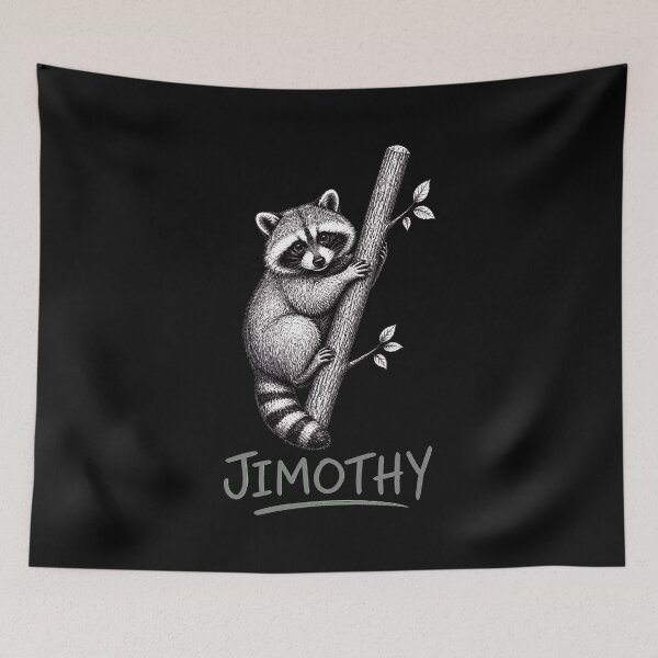 Item preview, Jimothy Raccoon Funny Animal Lover Vintage Illustration designed and sold by felixpalette.