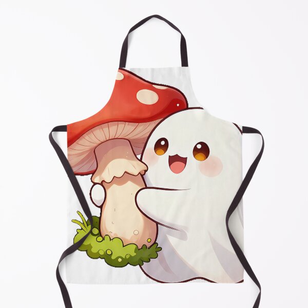 Item preview, Cute Ghost Hugging Red Polka Dot Mushroom Icon designed and sold by pumsquare.