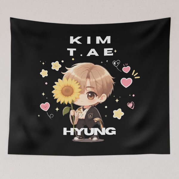 Item preview, KIM TAE HYUNG SUNFLOWER CUTE CHIBI designed and sold by LunarQueen Audrey.