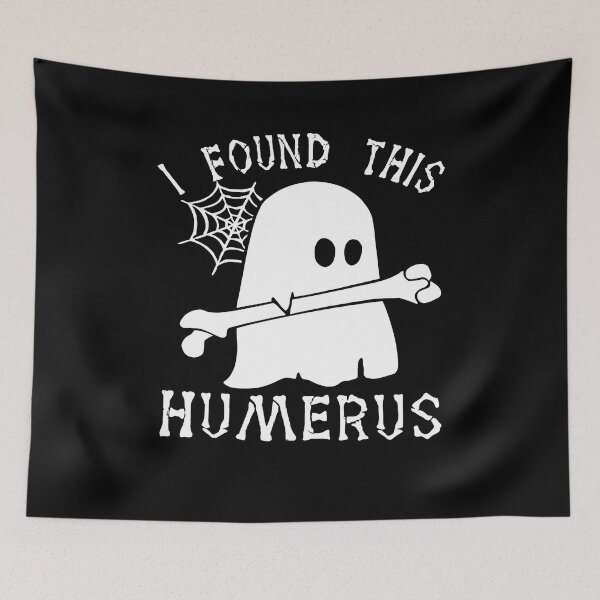 Item preview, I Found This Humerus Shirt, Funny Halloween Ghost Graphic Tee, Skeleton Pun Spooky Season Gift designed and sold by Minranshop.