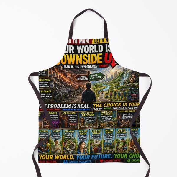 Item preview, Final Warning to Man! — Our World Is Downside Up: The Choice Is Yours designed and sold by New Wave Artworks & Odds &Ends.