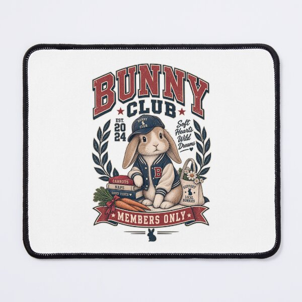 Item preview, Bunny Club – Collegiate Varsity Rabbit T-Shirt designed and sold by AnteesocialTees.