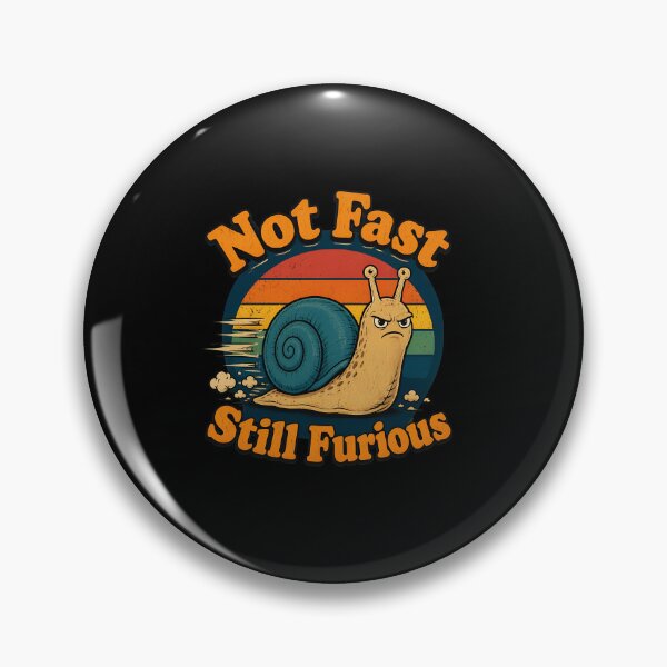 Item preview, Not Fast Still Furious Funny Snail Retro Sunset designed and sold by felixpalette.
