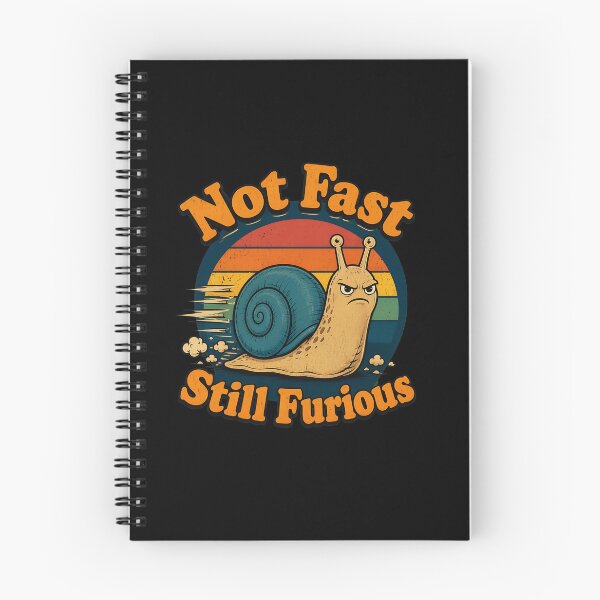 Item preview, Not Fast Still Furious Funny Snail Retro Sunset designed and sold by felixpalette.