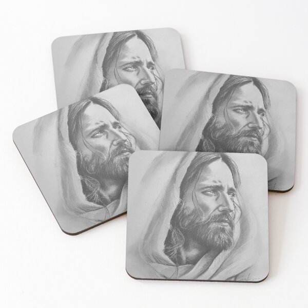 Item preview, Jesus Christ Pencil Portrait | Hand-Drawn Christian & Religious Art designed and sold by ConorKeeganArt.