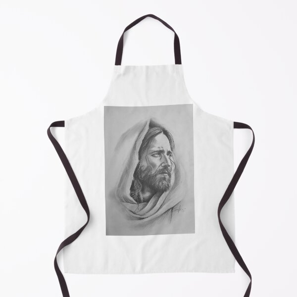 Item preview, Jesus Christ Pencil Portrait | Hand-Drawn Christian & Religious Art designed and sold by ConorKeeganArt.