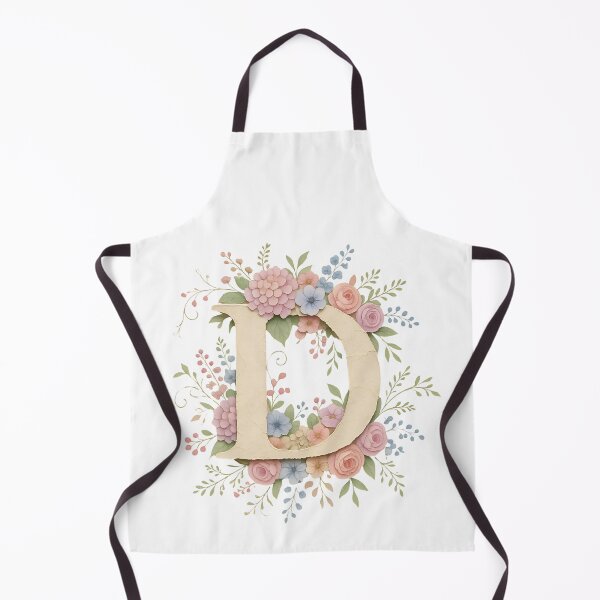 Item preview, Floral Letter D Monogram Watercolor designed and sold by ITCHAWAWAA.