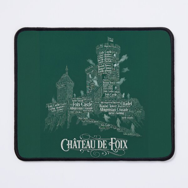 Item preview, Chateau de Foix France Cathar Ghost Typography Art designed and sold by naughty-raccoon.