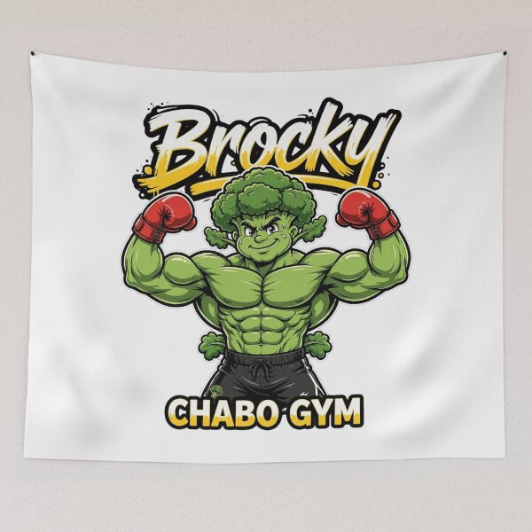 Item preview, Brocky - Chabo Gym | Muscular Broccoli Boxing Champion designed and sold by Csaba1983.