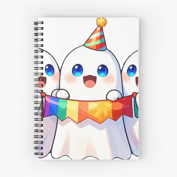 Item preview, Cute Ghost Trio Boo Crew Celebration Icon designed and sold by pumsquare.