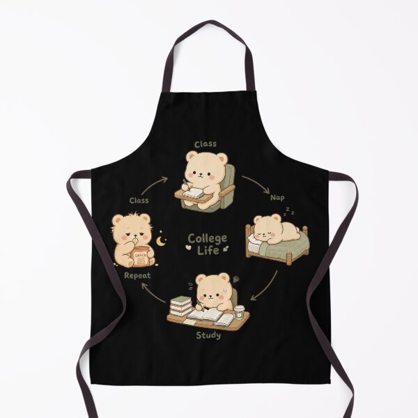 Item preview, College Life Loop Cycle | Cute Character Design designed and sold by MOCH- ART.