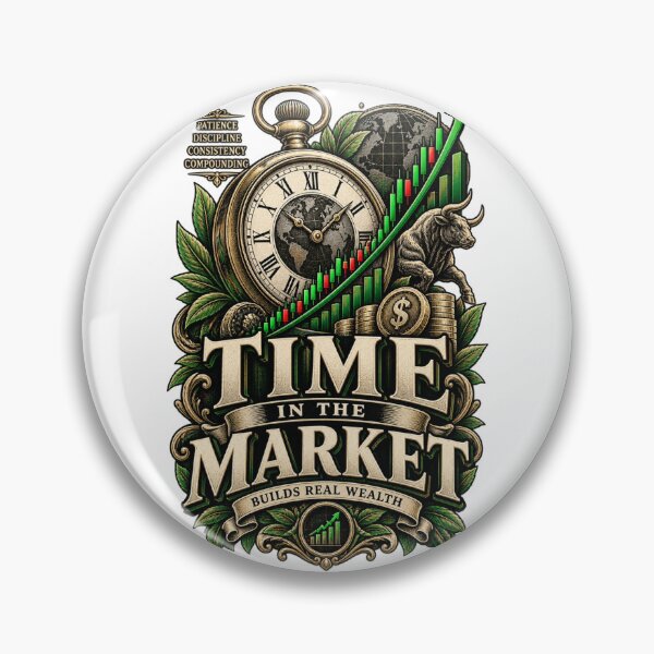 Item preview, Time In The Market Investor Design designed and sold by NovaMoodCo.
