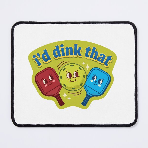 Item preview, Id Dink That Funny Retro Pickleball Pun Mascot designed and sold by randaper.