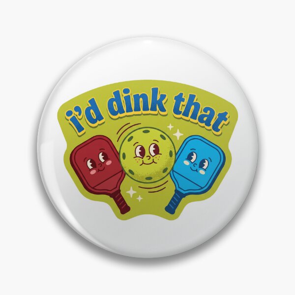 Item preview, Id Dink That Funny Retro Pickleball Pun Mascot designed and sold by randaper.