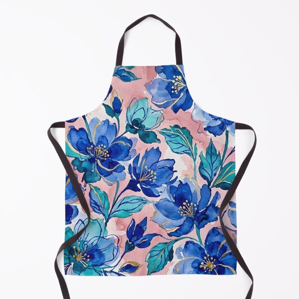 Artikelvorschau, Blaues Blumenmuster entworfen und verkauft von GraphicsClub.