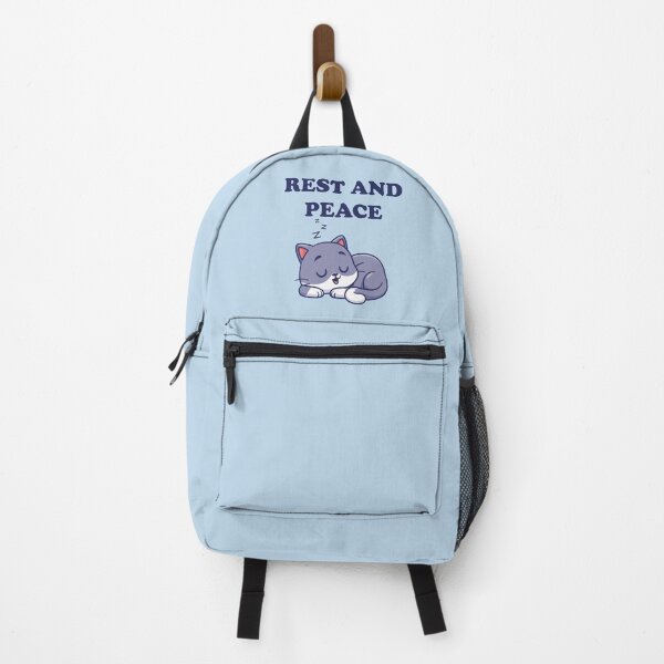 Item preview, Rest and Peace – Sleeping Cat Funny Relaxation Pun designed and sold by WordPlayStudio.