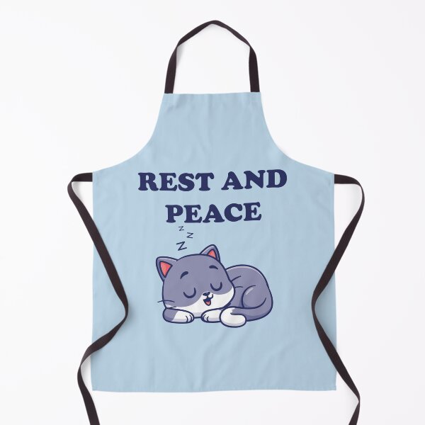 Item preview, Rest and Peace – Sleeping Cat Funny Relaxation Pun designed and sold by WordPlayStudio.