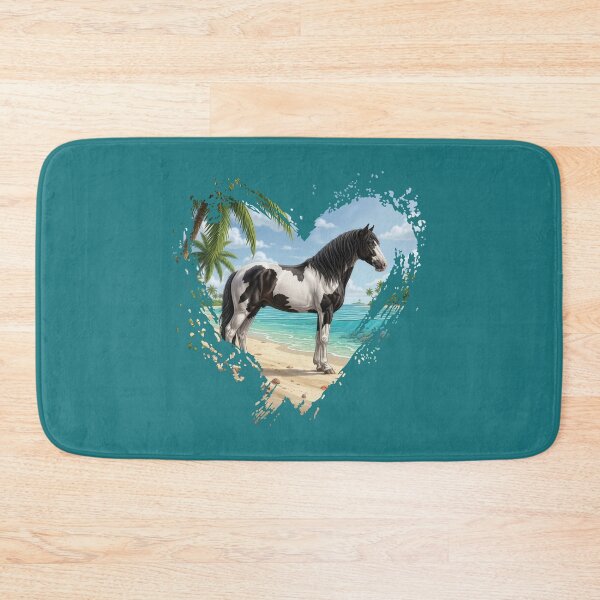 Item preview, An Abaco Barb horse, the beach and a heart designed and sold by Cheval-de-coeur.