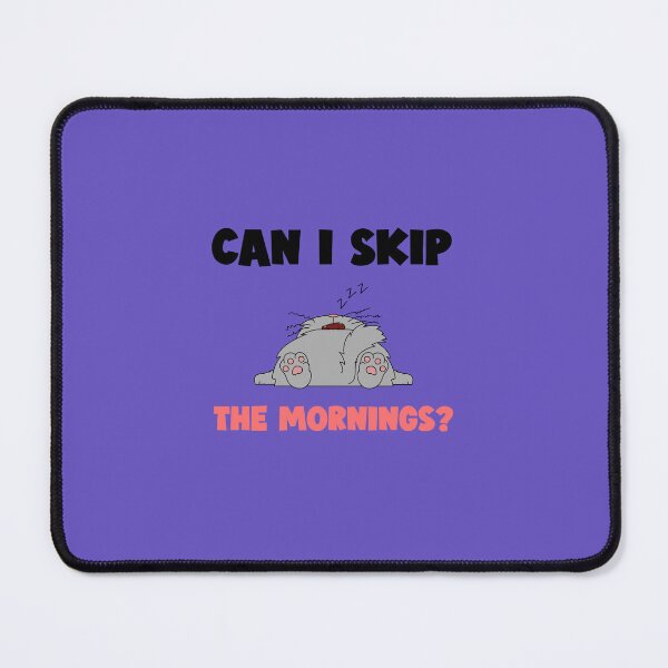 Item preview, Can I Skip The Mornings - Funny Sleeping Cat Introvert Humor designed and sold by chatzous.