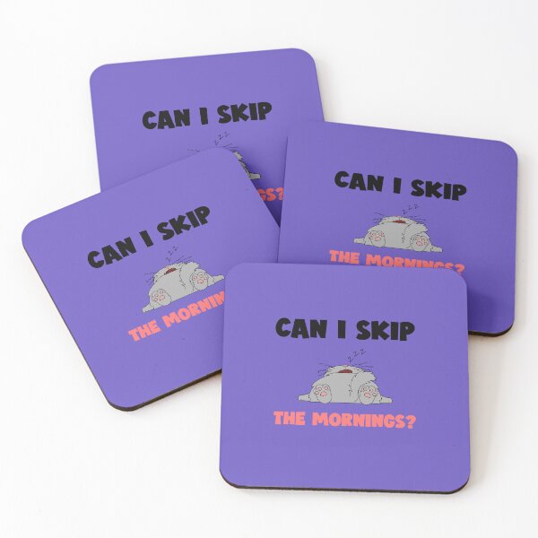 Item preview, Can I Skip The Mornings - Funny Sleeping Cat Introvert Humor designed and sold by chatzous.