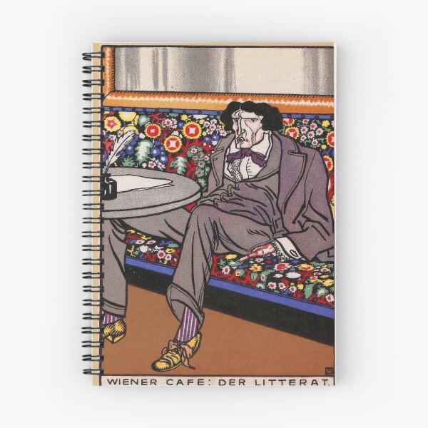 Item preview, Vintage postcard The Man of Letters (Wiener Café: Der Litterat), designed and sold by stevepaint.