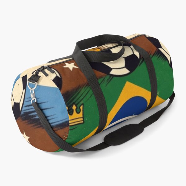 Item preview, Brasil vs Argentina Retro Football Art Poster designed and sold by Nexus Space.