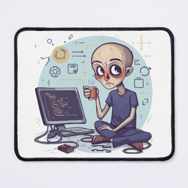 Item preview, Exhausted Programmer Coffee Code Burnout designed and sold by Mypack.